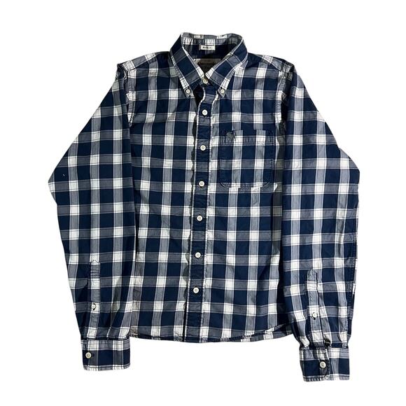 Men’s Abercrombie & Fitch Muscle Plaid Button Down Shirt L - Picture 1 of 11